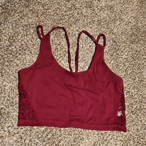 American Eagle Outfitters Burgundy Lace Bandeau